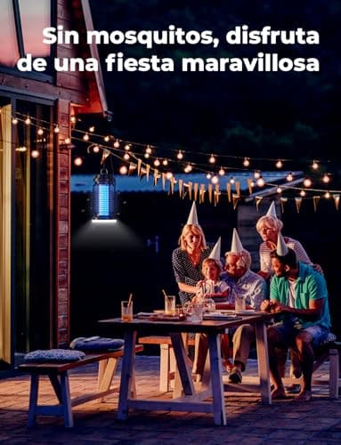 Thumbnail 6 de YISSVIC Lámpara antimosquitos eléctrica 4200V + 15W UV 365 nm IPX4 (interior y exterior)