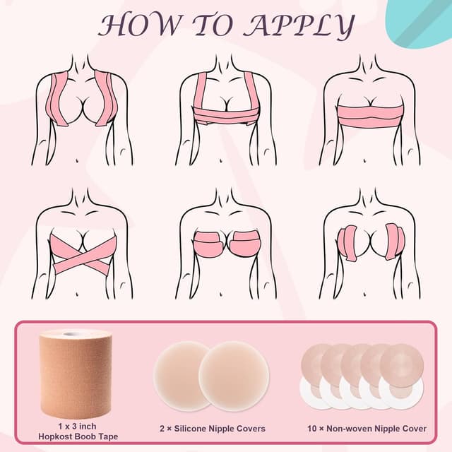 Detalle 1 de Hopkost Boob Tape 3 in for Large Breasts