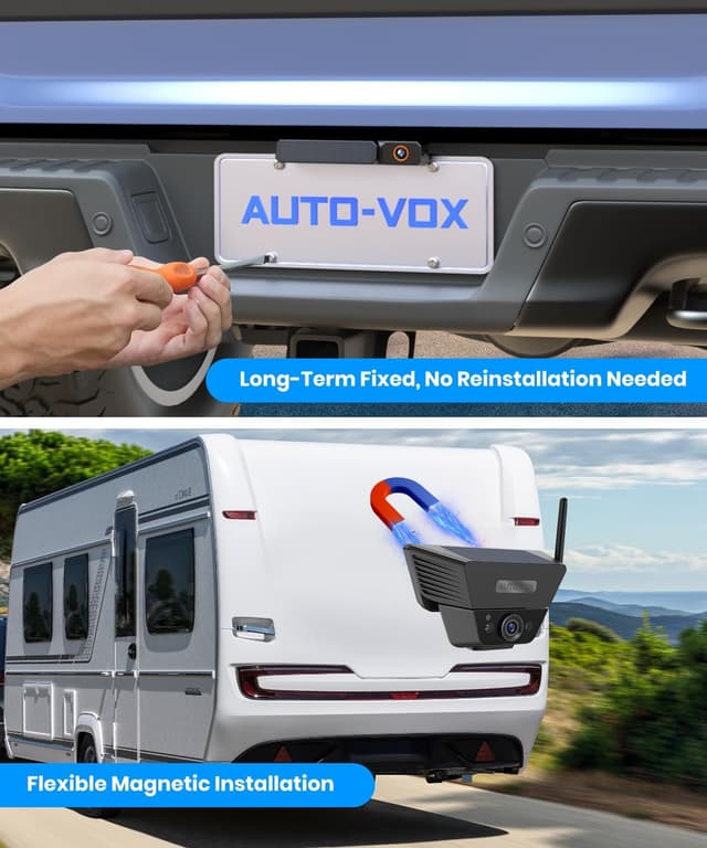 Thumbnail 1 de AUTO-VOX 2 7.2" wireless backup camera