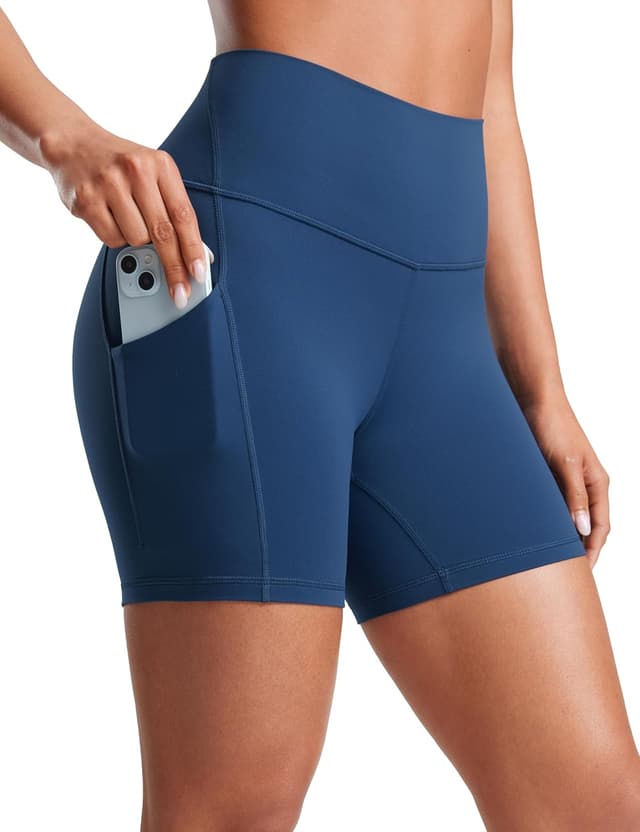 Thumbnail 6 de CRZ YOGA Donna Butterluxe: shorts da allenamento con vita alta e tasche laterali (cucitura interna 13–20 cm)