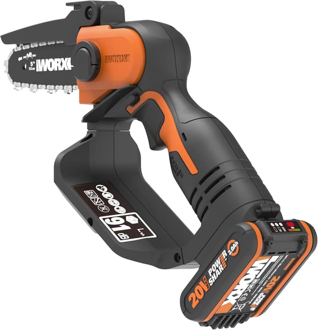 Detalle de WORX WG324E potatore a batteria 20 V con lama da 12 cm, compatibile PowerShare
