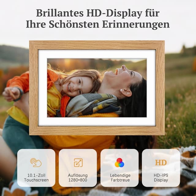 Thumbnail 4 de Digitaler Bilderrahmen 10,1" 32 GB 🌄