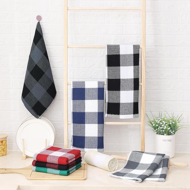 Thumbnail 5 de Homaxy Waffle Weave Kitchen Towels, 13 x 28 in 🧻