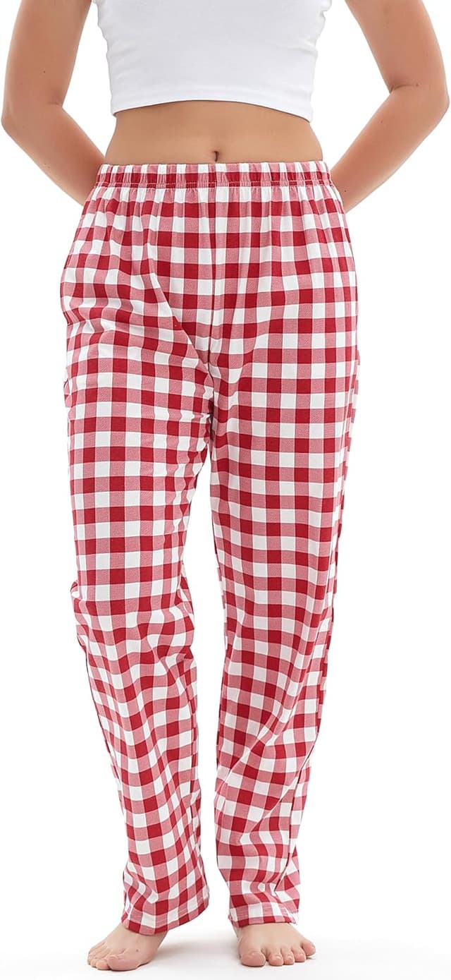 Detalle de Mancru Pyjamahose für Damen mit Baumwolle