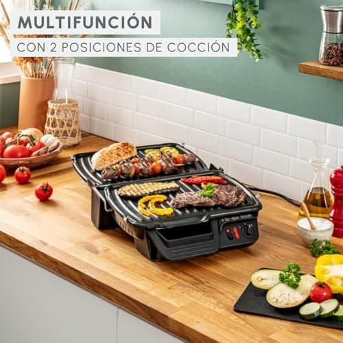 Detalle 1 de Moulinex GI305DF0 Grill y Barbacoa Interior, 2000W