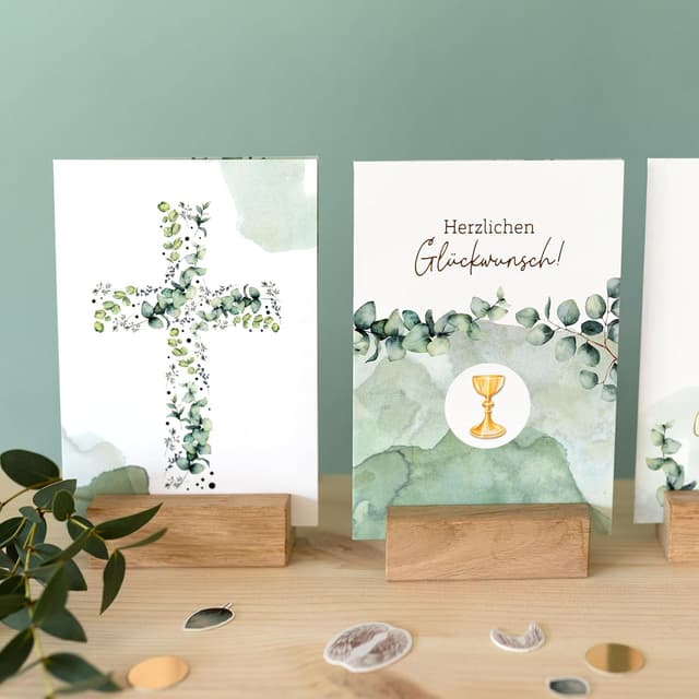 Detalle 2 de Papierdrachen Glückwunschkarten Set 6 DIN A6