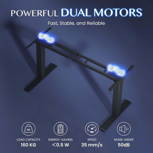 Thumbnail 5 de FLEXISPOT PRO Schwarz höhenverstellbar 160 kg