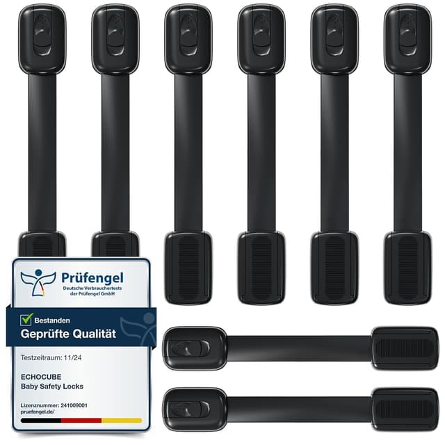 Detalle de ECHOCUBE Kindersicherung für Möbel, 8er-Set