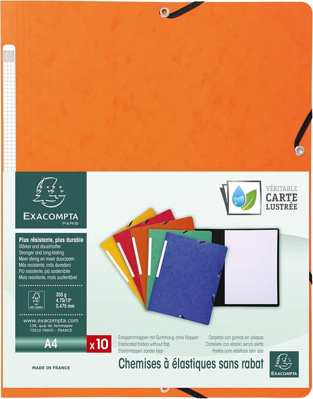 Thumbnail 5 de Exacompta 55412E 10 carpetas azul