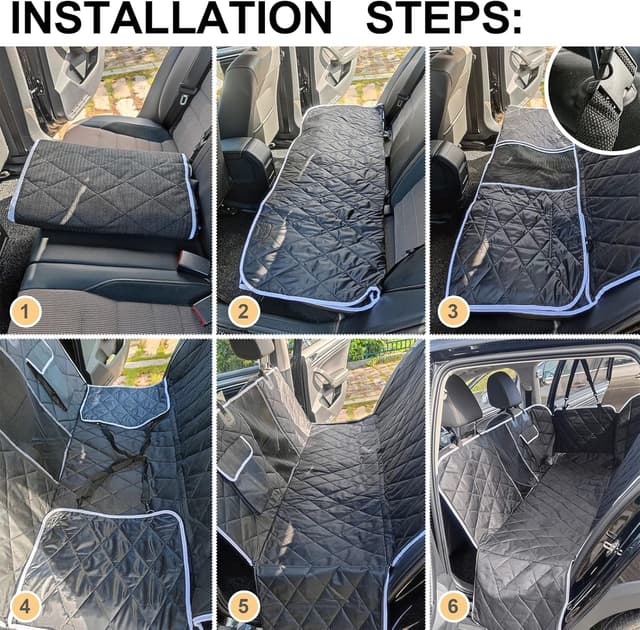 Thumbnail 6 de VSPETCC Dog Car Seat Cover 100% Waterproof