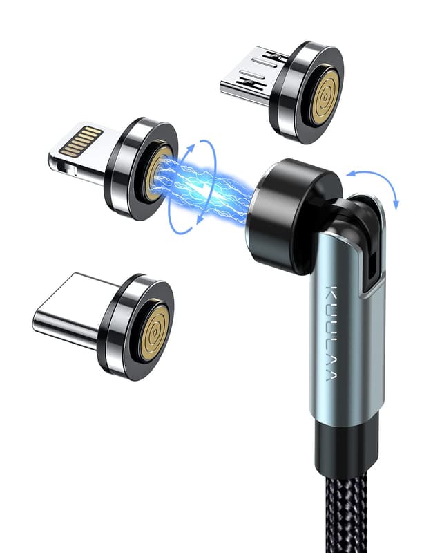 Detalle de Kuulaa 3 in 1 Magnetisches Ladekabel 1M