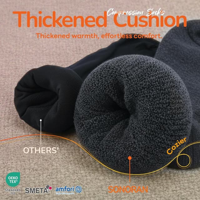 Thumbnail 5 de Merino Wool Compression Socks 2 Pairs