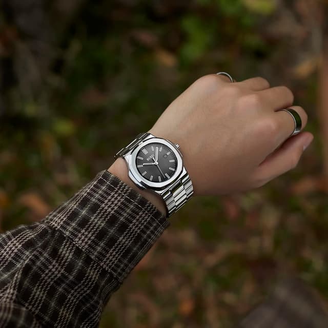 Thumbnail 6 de BUREI Orologio da Uomo Fashion Quartz