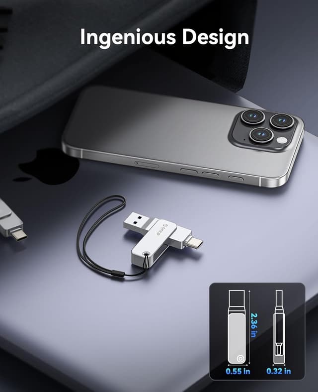 Thumbnail 4 de ORICO EB05 256GB USB-C and USB-A flash drive 📱