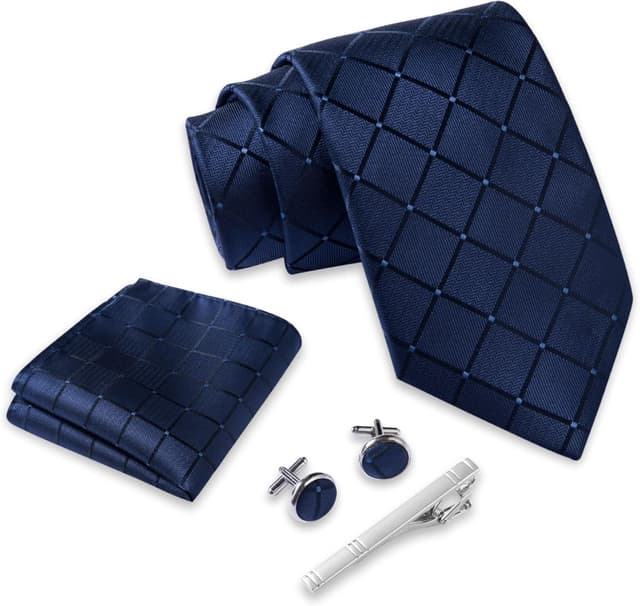 Detalle 2 de Massi Morino Krawatte Set – stilvolles Herren 5‑In‑1 Geschenkset