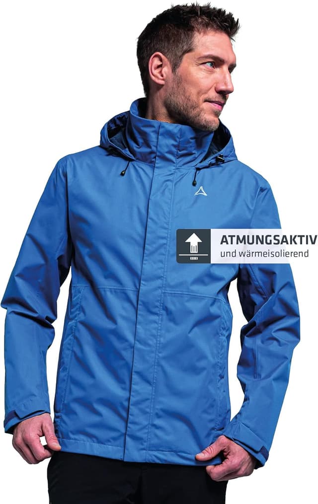 Detalle 2 de Schöffel Herren Gmund Jacke Regenjacke Hardshelljacke – wind- und wasserabweisend für wechselhaftes Wetter