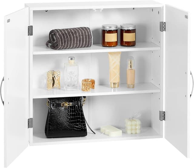 Detalle 1 de VASAGLE BBC320W01 Badschrank, 18 x 60 x 60 cm