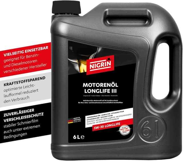 Thumbnail 1 de NIGRIN Motorenöl 5W-30 LongLife III 6 L 🚗