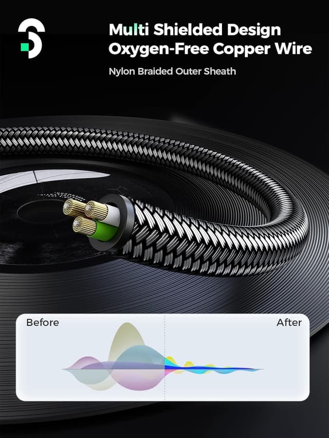 Thumbnail 4 de SOOMFON Phono to Phono RCA Cable 24K Gold