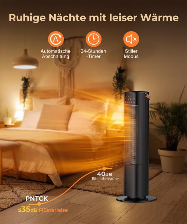 Thumbnail 6 de 2000W PTC Keramik Heizlüfter oszillierend 📡