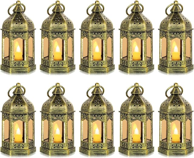 Imagen de Hewory Small Lanterns Set of 10 en OfertitasTOP