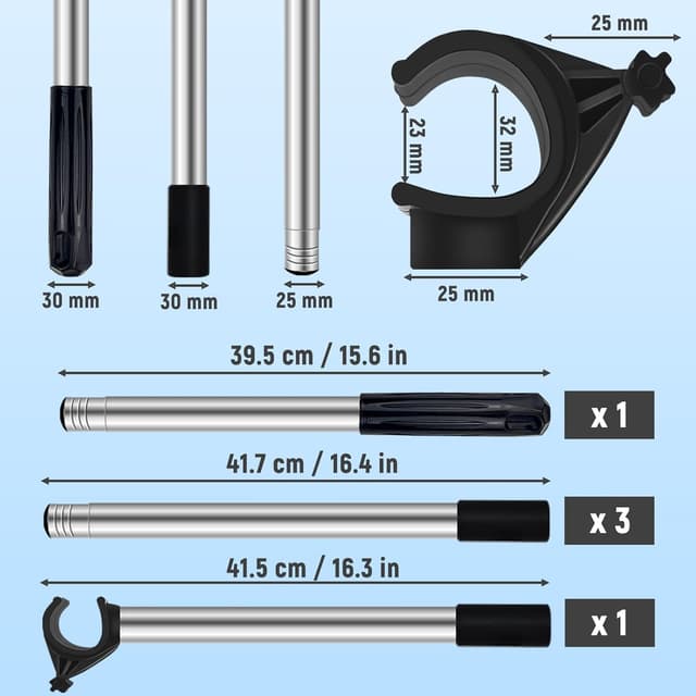 Detalle de Window Pole Opener 1.86m telescopic for blinds