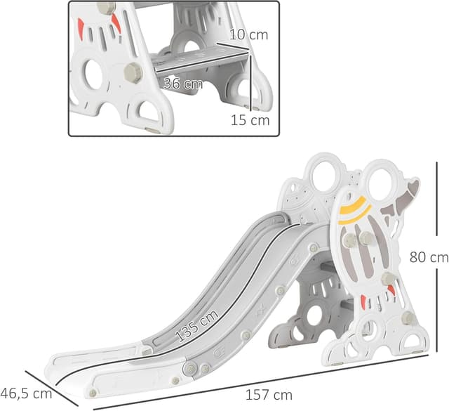 Thumbnail 6 de AIYAPLAY Tobogán Infantil 18 36 Meses 157 cm Gris