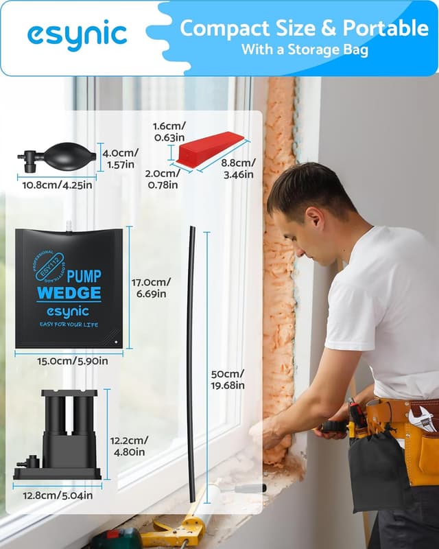 Detalle de Air wedge pump up bag 350kg door lifting