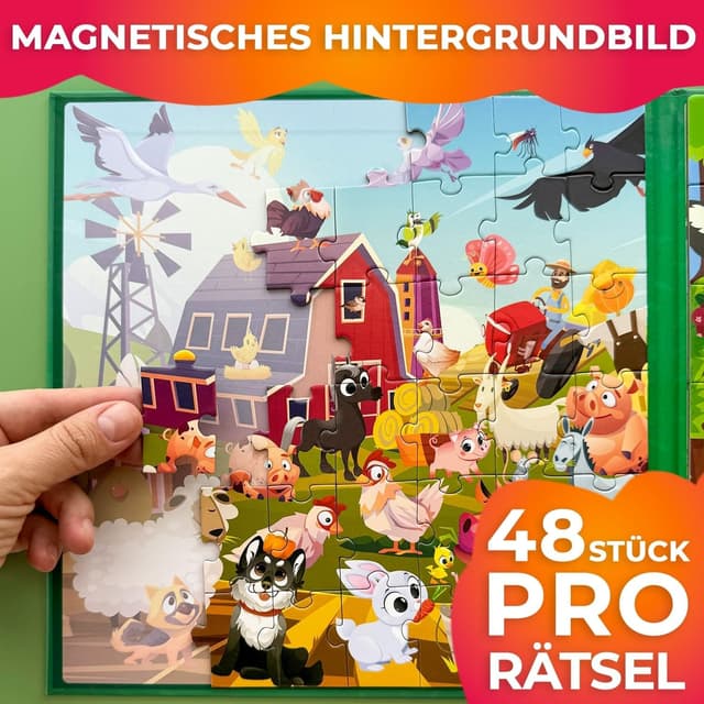 Detalle de QUOKKA Magnetspiel 48-teiliges Puzzle 21