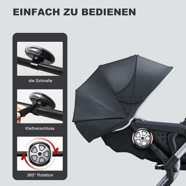 Thumbnail 1 de Aiworthy Kinderwagenlicht 2 Stück 🚼