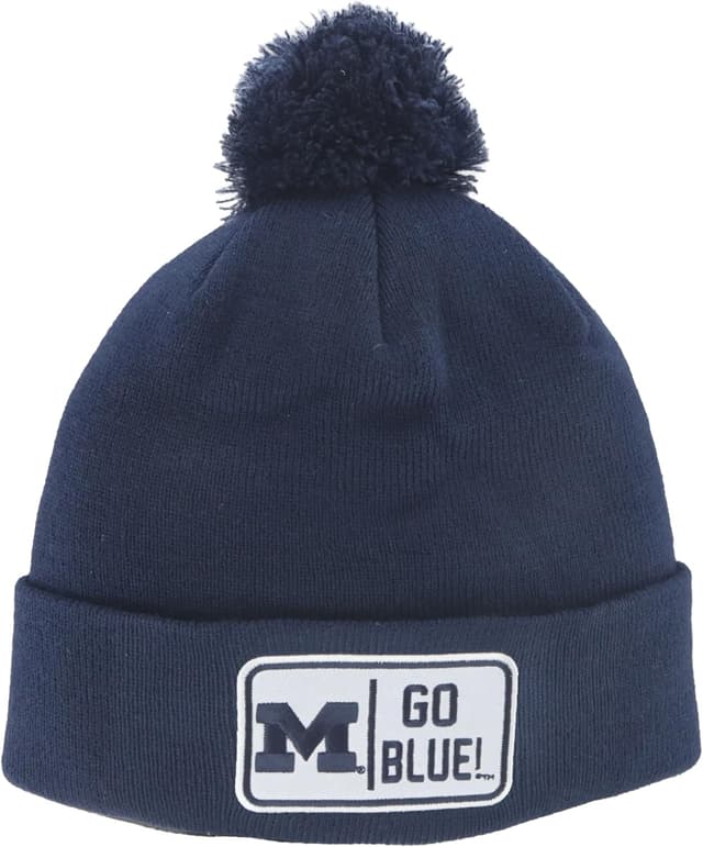 Detalle de ZHATS NCAA Connecticut Huskies Pom Beanie (Officially Licensed) for Unisex Adults