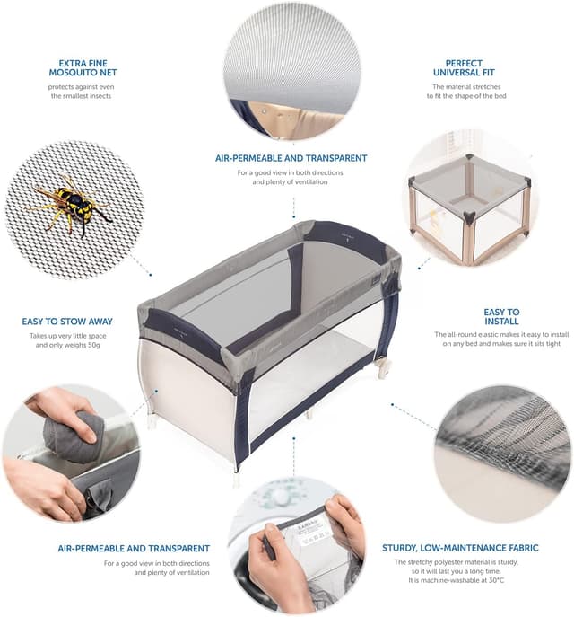 Detalle 2 de Zamboo universal mosquito net for cots