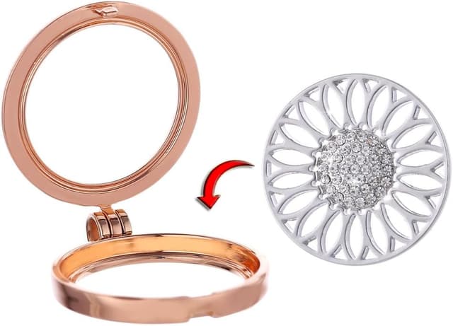 Thumbnail 2 de Morella Collar oro rosa 70 cm con colgante Coin 33 mm