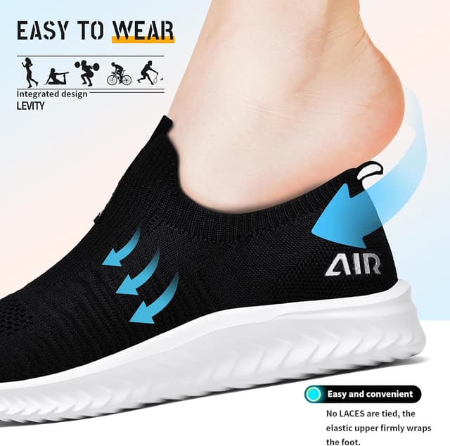 Detalle de Littleplum baskets femme confort — textile élastique, semelle à mémoire et semelle en caoutchouc antidérapante