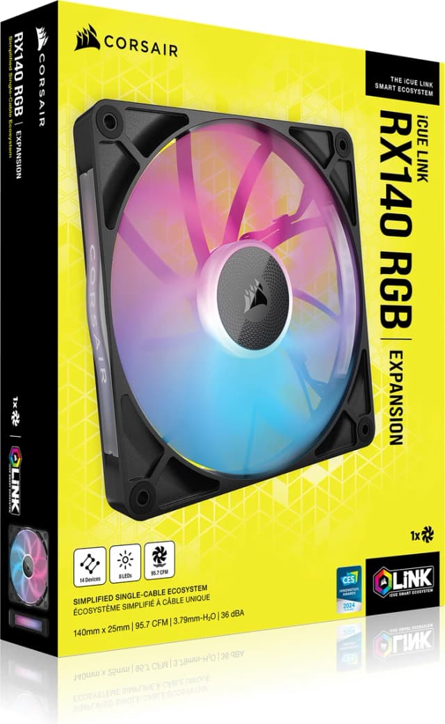 Thumbnail 1 de Corsair iCUE LINK RX140 RGB 140 mm Lüfter