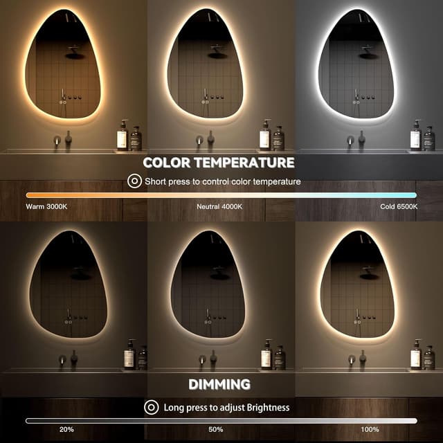 Detalle 2 de Dripex Specchio Bagno LED 80 x 55 cm