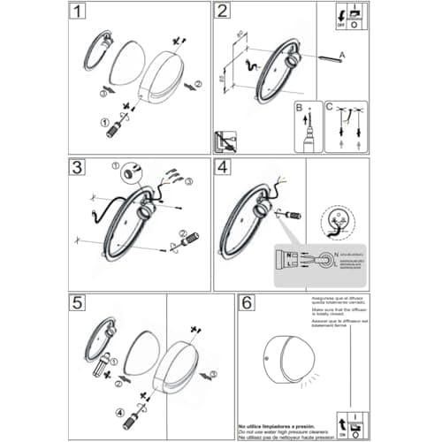 Thumbnail 4 de Aplique PLAFF 60W E27 IP65 Bl.