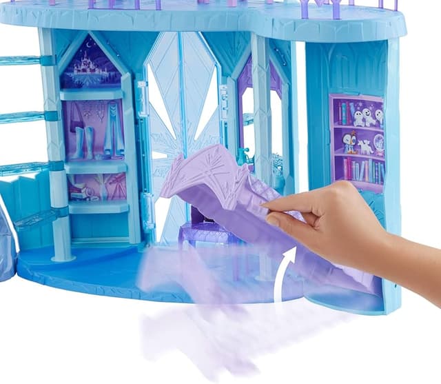 Detalle de Mattel Disney Frozen Palacio de hielo Elsa 76 cm