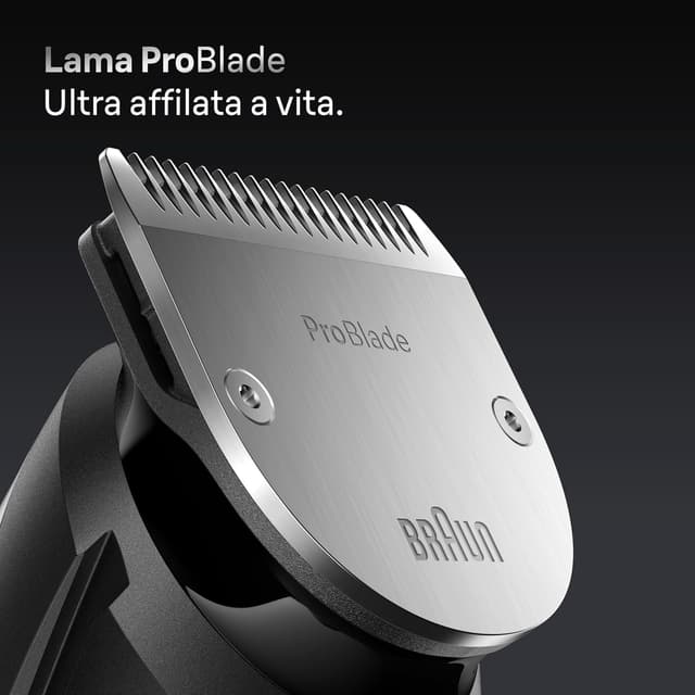 Detalle de Braun Regolabarba Uomo Series 7 BT7545 con lama ProBlade e selettore 40 lunghezze (fino a 120 min)