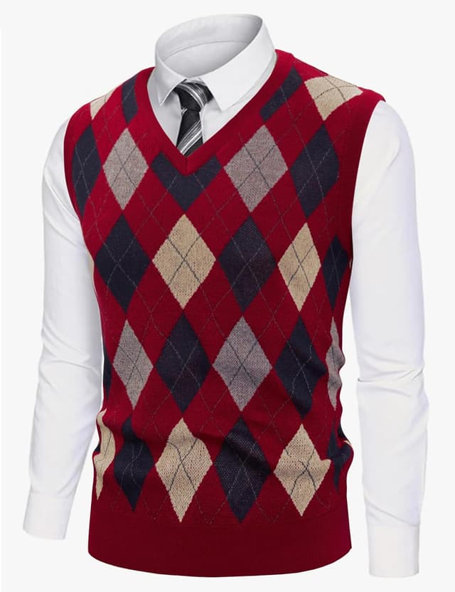 Thumbnail 1 de Sykooria Pullunder Herren V-Ausschnitt S-XXL