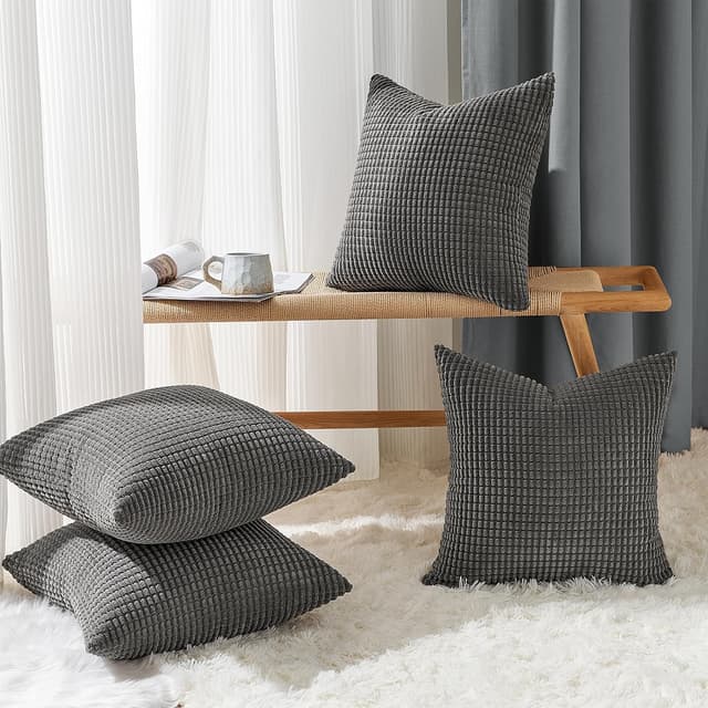 Detalle 2 de Topfinel Kissenbezug 45x45, 4er Set