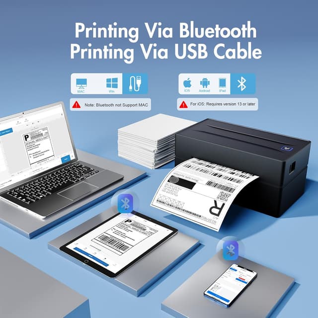 Detalle 2 de Bluetooth Thermal Label Printer 4x6
