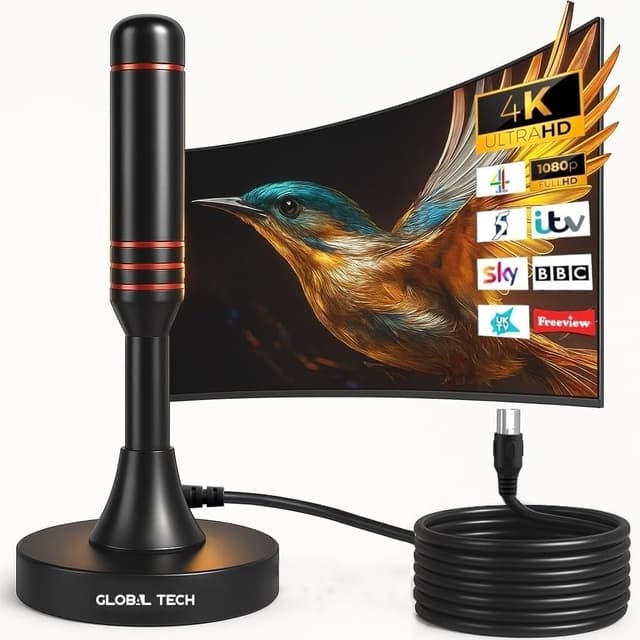 Imagen de Global Tech Indoor TV Aerial High Gain for All TVs en OfertitasTOP