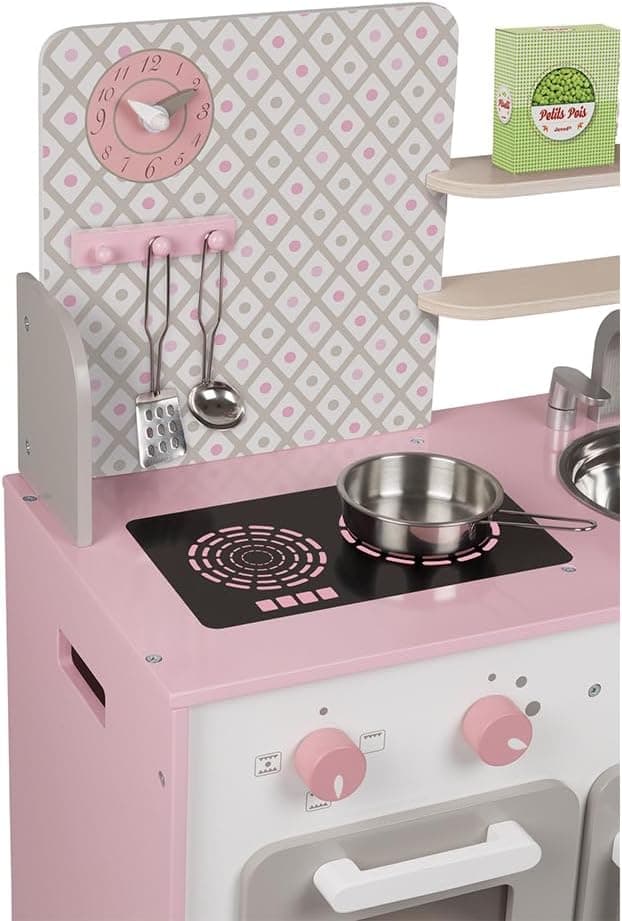 Detalle 2 de Janod Küchenset Rosa Weiß 53x30x78 cm