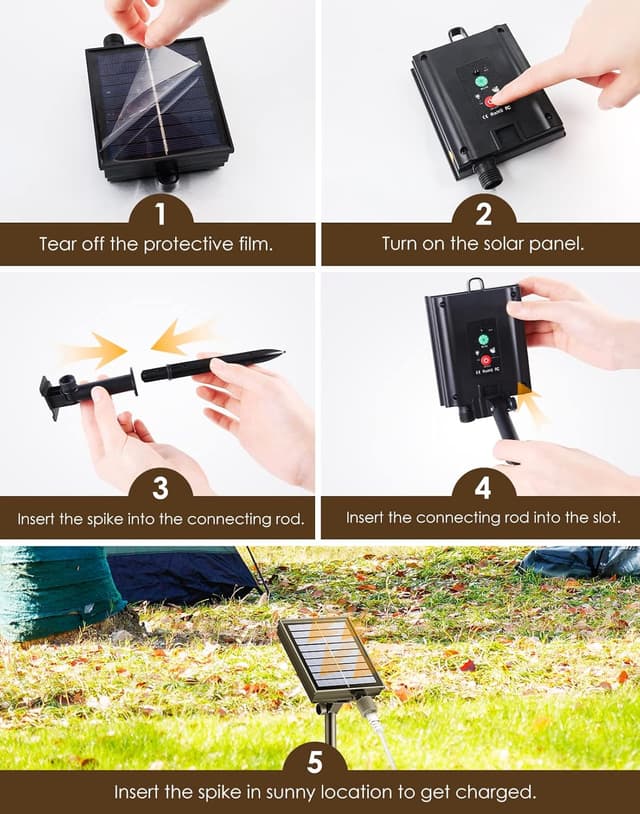 Detalle de BESCOST Catena Luminosa Solare Esterno IP65 da 24 m con 240 LED e 8 modalità