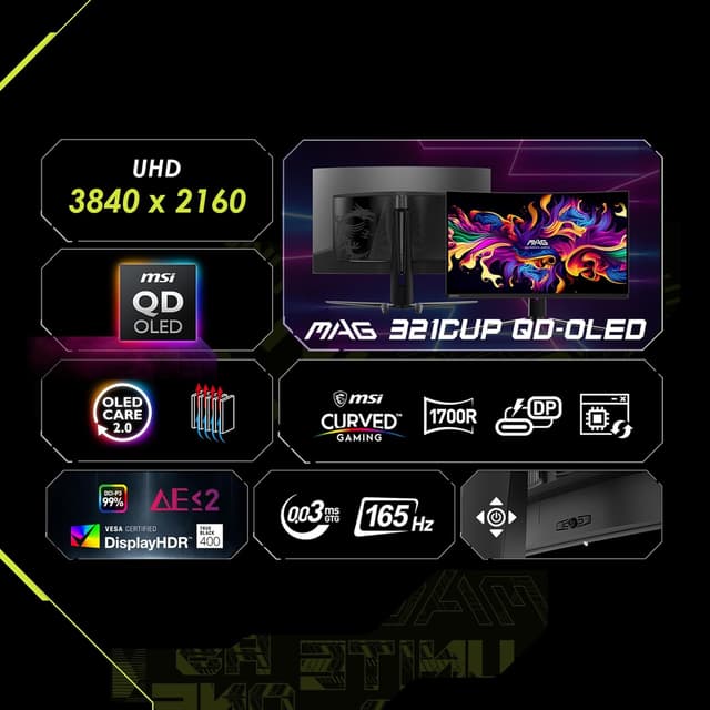 Detalle 2 de msi MAG 321CUP QD-OLED 32-inch 165Hz