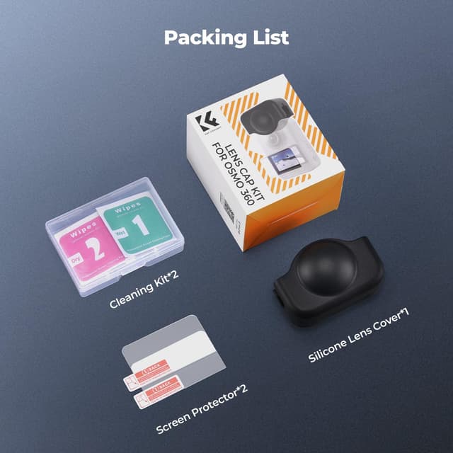 Thumbnail 6 de K&F CONCEPT Silikon-Schutzhülle inkl. Displayschutz für DJI Osmo 360