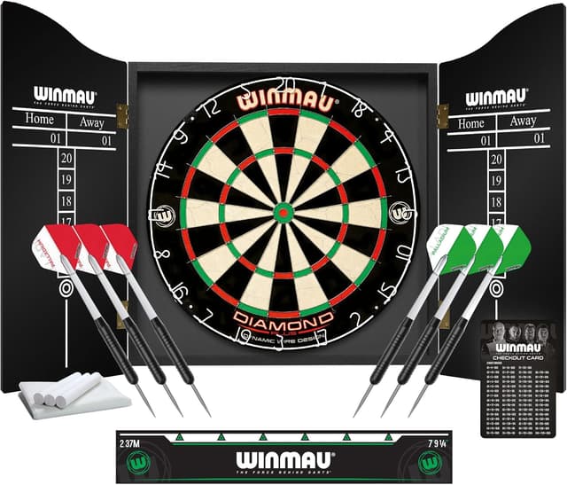Detalle de Winmau Diamond Plus PDC Tournament Dartboard with Ultra-Thin Wire System