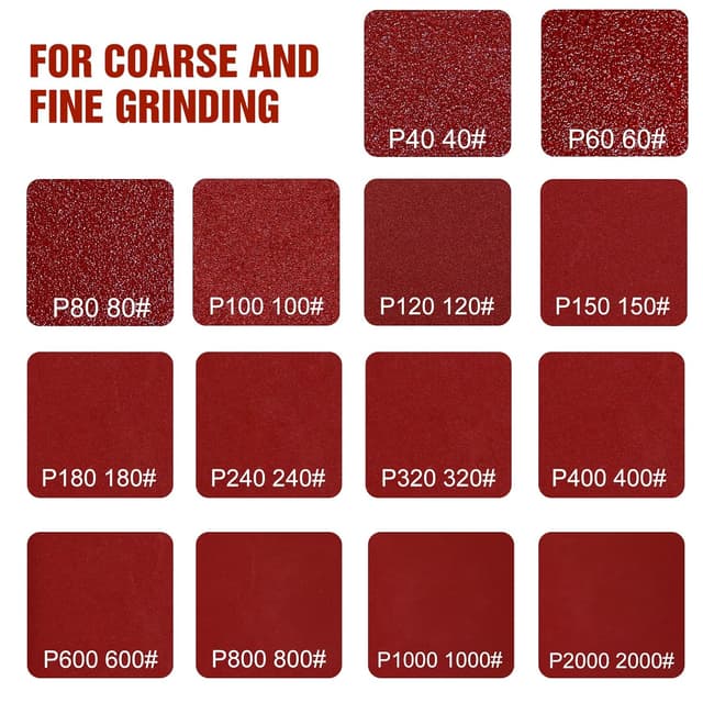 Detalle 2 de Klettpapier 225 mm P320 50er Set für Schleifgiraffe