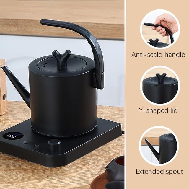 Thumbnail 3 de Hervidor de acero inoxidable 1L con control de temperatura